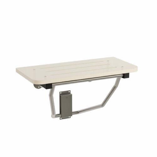 Bradley 9593 Folding Shower Seat - White, Bradmar, Barrier Free