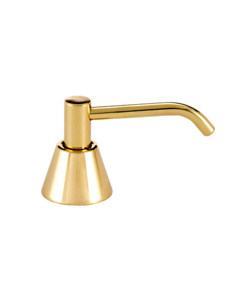 Gamco G-64LB-6-US-3 Counter Mounted Polished Brass Soap Dispenser - 6" Spout