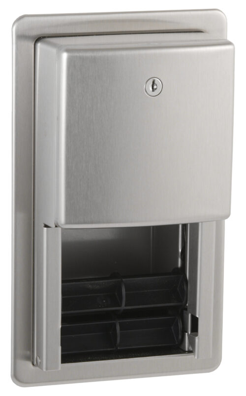 Bobrick B-4388 Contura Recessed Toilet Tissue Dispensers