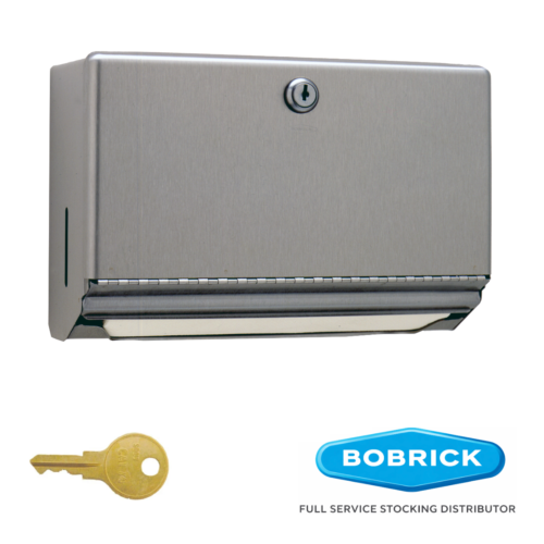 Bobrick B-26212 Paper Towel Dispenser With Lock