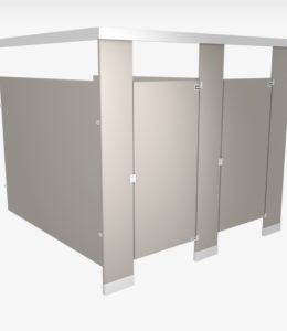 Plastic-laminate-toilet-partition