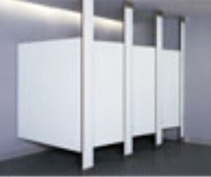 Bobrick Floor to ceiling toilet partitions