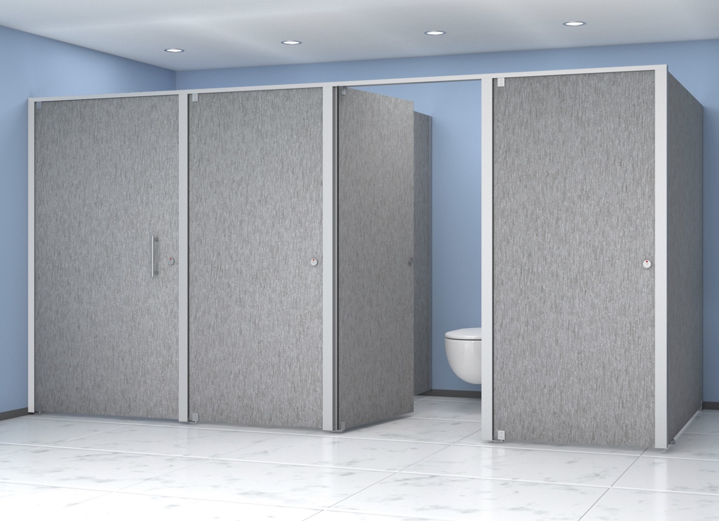 Selecting The Right Toilet Partition - Material Buying Guide - Toilet ...