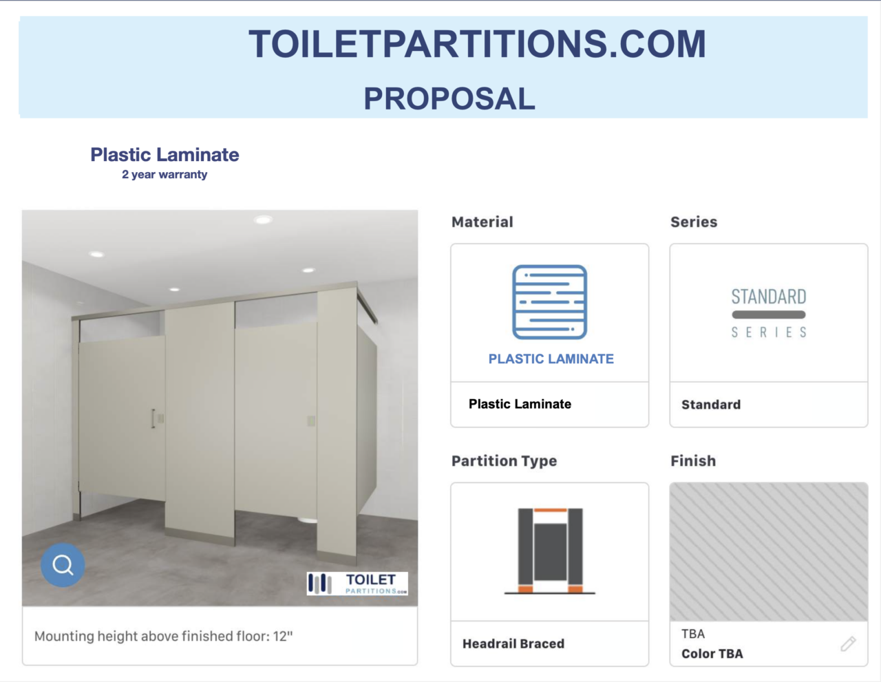 Quote Laminate - Toilet Partitions