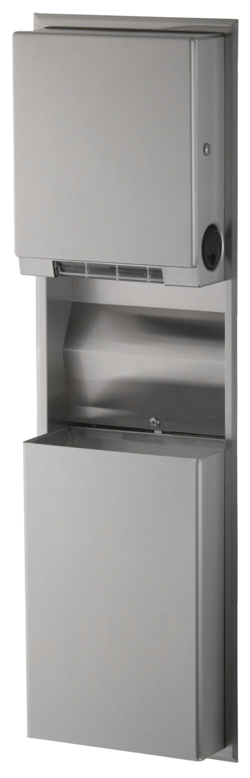 Bobrick B-3961 Recessed Roll Towel Dispensers & Waste