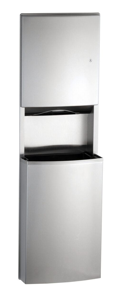 Bobrick B-43944 Conturaura Towel Dispensers and Waste Can