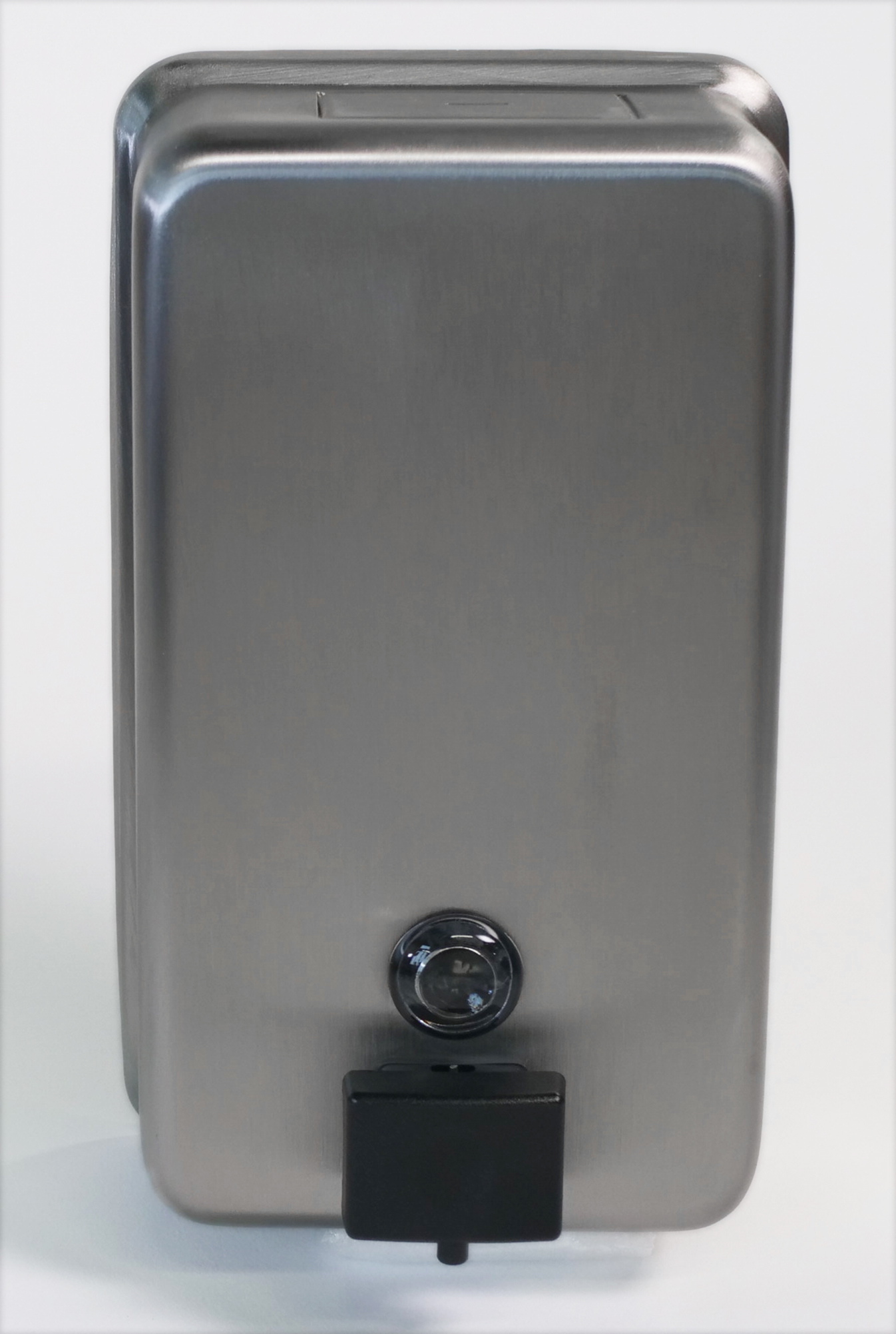 Bobrick B-2111 soap dispenser view of the front