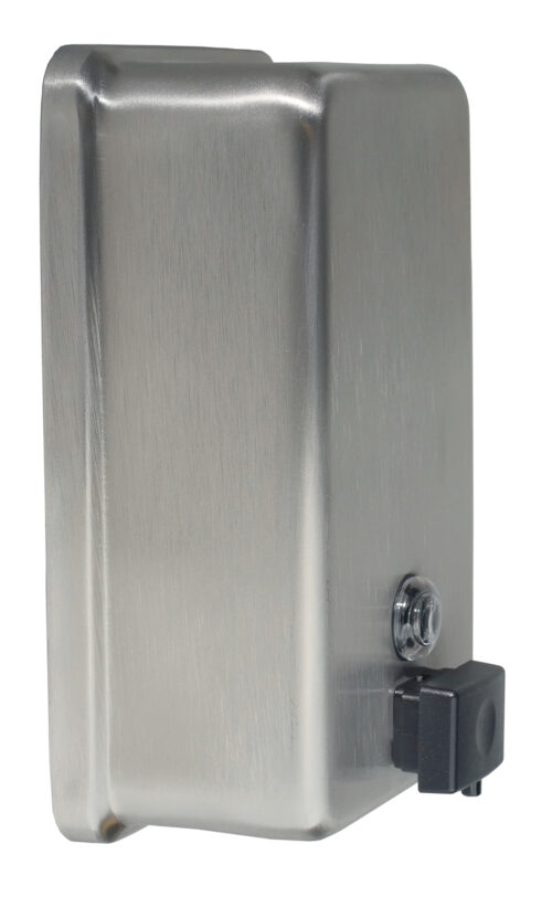 Bobrick B-2111 soap dispenser right side profile view