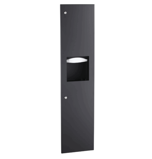Bobrick B-38034.MBLK - Matte Black Semi-Recessed Sanitary Napkin Disposal