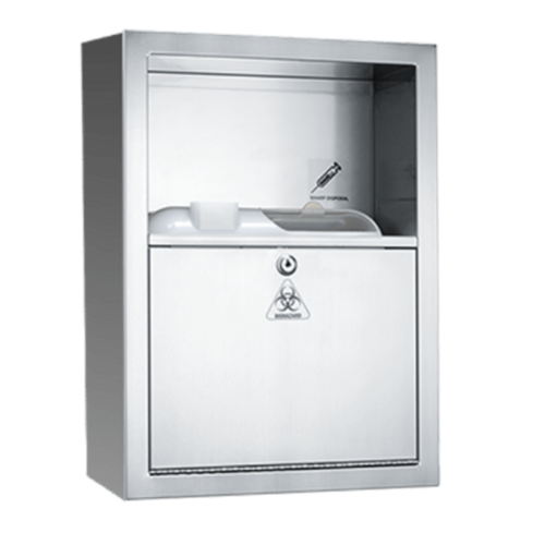 American Specialties 0548-9 Traditional™ - Sharps Disposal Cabinet - Container Not Included - Surface Mounted