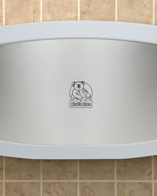 Koala Kare KB200-05SS Horizontal Baby Changing Station - White Granite w/ Stainless Veneer