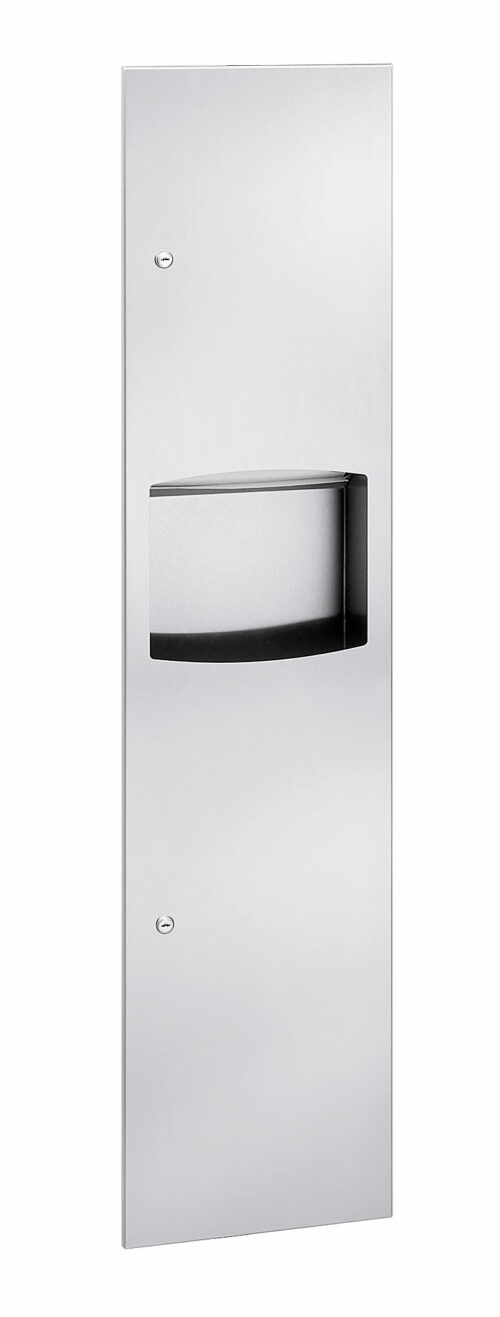 Bradley 2027 Recessed Folded Towel Dispenser & 3.3 gal. Waste Receptacle