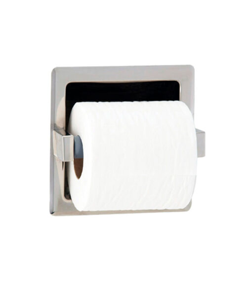 Gamco 212 Recessed Toilet Tissue Holder - Polished Finish