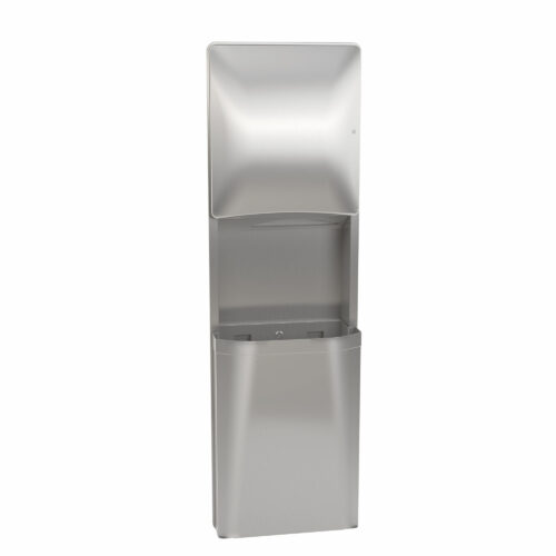 Bradley 2A15-1136 Surface-Mounted Roll Paper Towel & 21 gal. Waste Receptacle