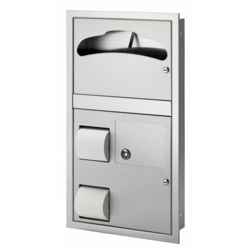 Bradley 5912 Recess Mounted Combination Unit (Reverse Door)