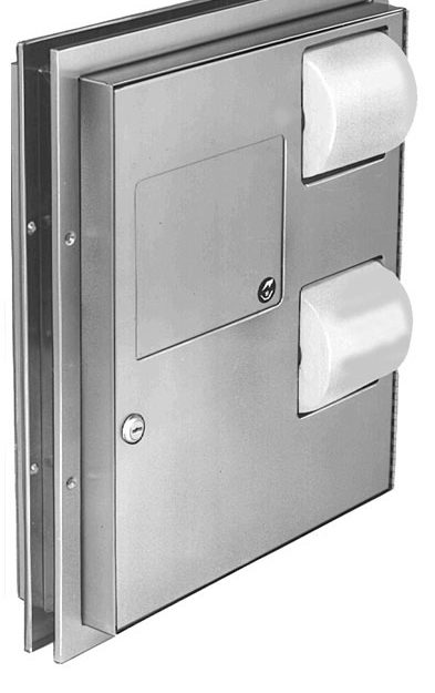 Bradley 594 Partition Mounted Combination Unit