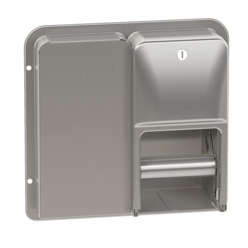 Bradley 5A20 Diplomat Series Partition Mounted Dual Roll Toilet Paper Dispenser