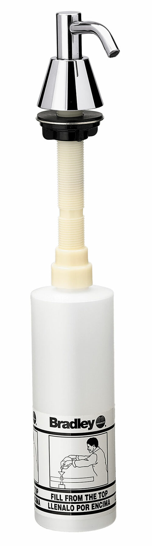 Bradley 6324-67 Spout Pump Liquid Soap Dispenser (4" Spout, 16oz cap.)