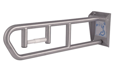 Bradley 8370-103000  29" Swing Up Grab Bar With Toilet Tissue Holder