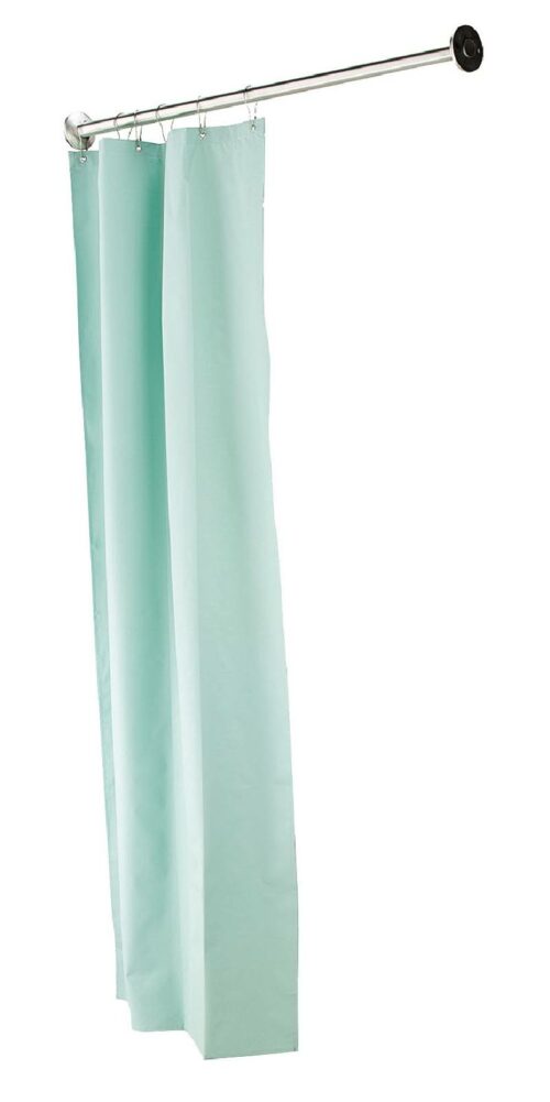 Bradley 9535-3672 Green Antimicrobial Shower Curtain 36" x 72" 