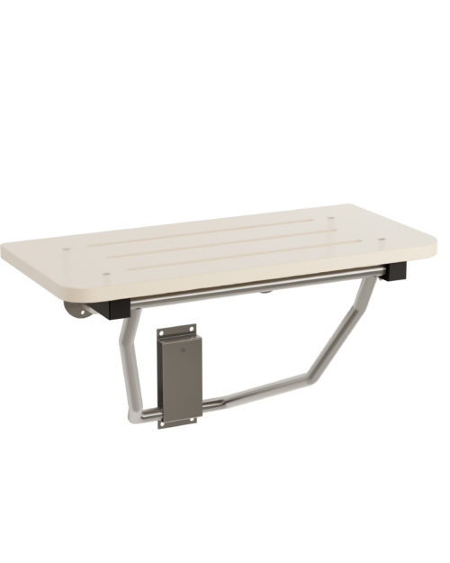 Bradley 9593 Folding Shower Seat - White, Bradmar, Barrier Free