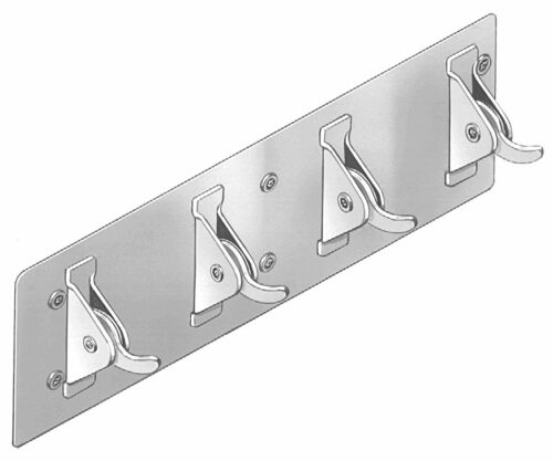 Bradley SA38 Adjustable Tension Clothes Hook Strip - Chase Mounted 