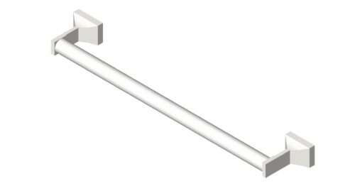 American Specialties 0755-Z24 Round Towel Bar - 24" Long