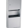 Gamco TW-3 Recessed Mini-Towel Dispenser and Waste Receptacle Combination - 2 gal